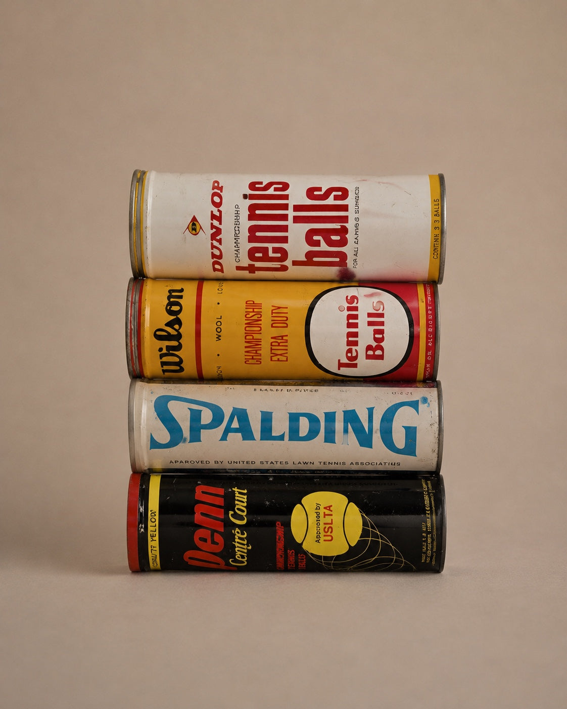 Hero vintage tennis cans